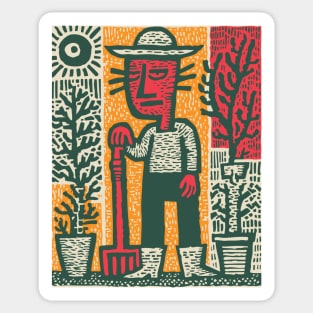 The Weary Farmer - The Dignity of Toil Sticker